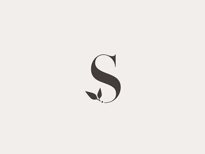 Soteria beauty branding identity leaf logo mark naturals simple