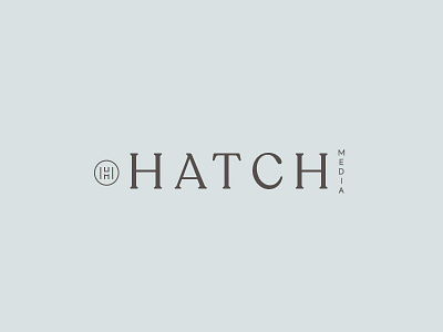 Hatch Media brand branding clean hatch logo mark media