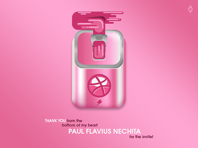 THANK YOU Paul Flavius Nechita dribbble flavius gradient illustration player thank vector