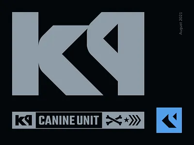 K9 branding design digital dog hero icon logo police service ui