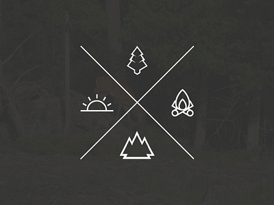 Wild North Destination Logos branding illustration logo