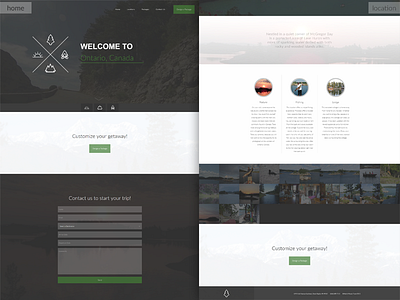 Wild North Travel Web Site v1 design north web woods