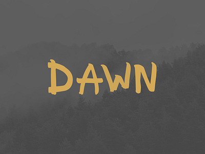 Dawn Font custom font fonts illustrator