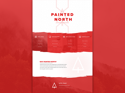 Painted North | Home Page Design