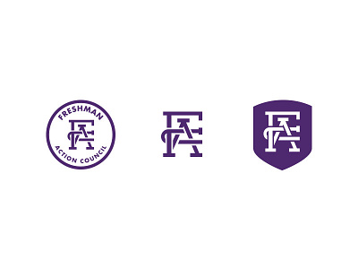 FAC Logo badge branding emblem identitiy interlocking logo shield