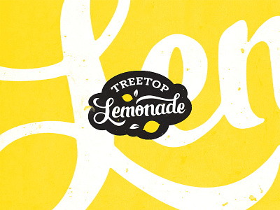 TreeTop Lemonade brand drink identity lemonade lettering logo restaurant script typography