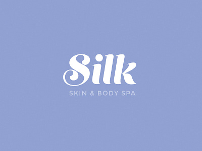 Silk Skin & Body Spa Logo beauty facial logo massage script skin spa typography