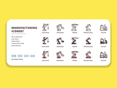 Manufacturing Icon Set