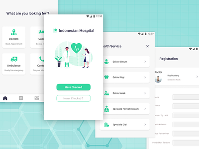 Hospital service booking apps