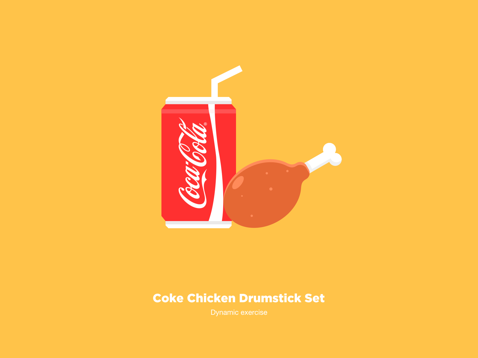 Coke Chicken illustration ui 品牌