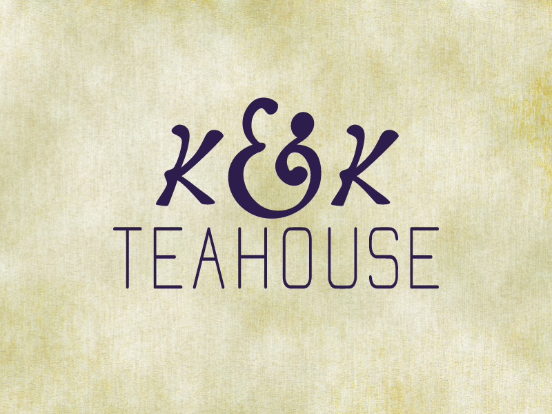 K&K's Teahouse (wip) type tea lettering hand drawn calligraphy logo branding identity wip hand lettering ampersand redesign