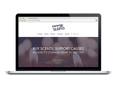 Common Scents - Landing Page