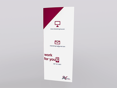 Self Promo (pamphlet view) business clean concept icon identity impress information leave behind personal portfolio print promotion