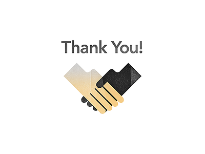 Thank You Postcard ambigram card color flat greeting hand icon logo rit simple thanks vector