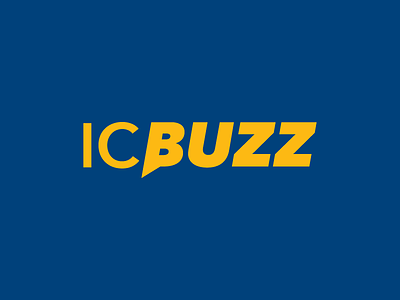 IC Buzz logotype - news, fan engagement, & social media sharing facebook ig logo logotype share snapchat social social media twitter ui web wordmark
