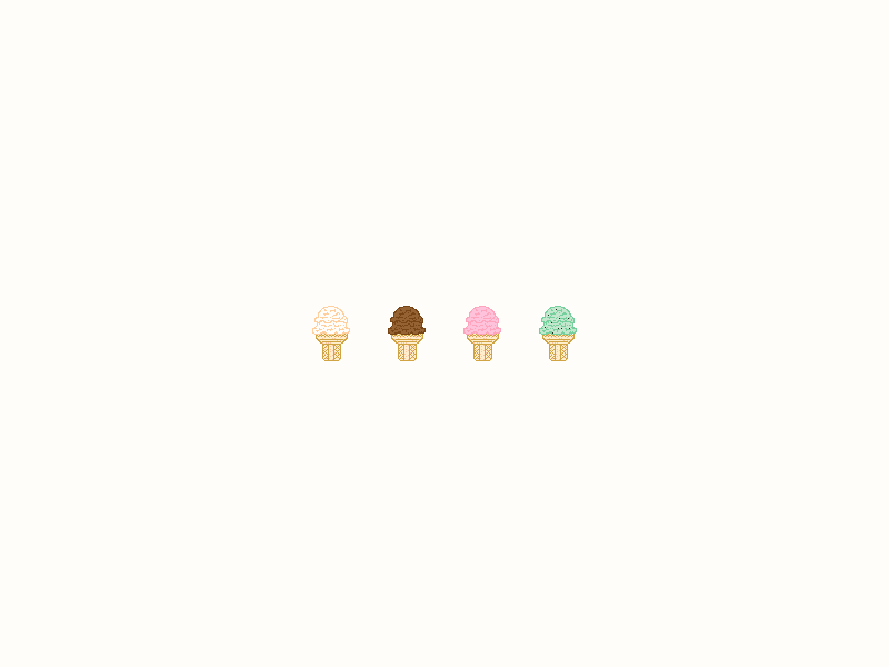 Pixel Ice Cream by AlainaVirginia on Dribbble