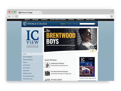 Banner image for the story alumni banner college collegiate hero institution ithaca new york ny people university web