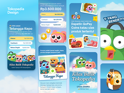 Kilas Balik 2021 app design colorful design graphic design illustration illustrations illustrator indonesia stories tokopedia ui ui illustration wrapped