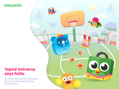 Toped Universe Says Hello brand identity branding cartoon character character design colorful design hello hello dribbble identity identity branding identity design illustration illustration design illustrations illustrator mascot mascot design vector vector illustration