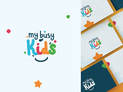 My Busy Kids / Logo Design branding busy board busy cubes child children children logo design draw graphic design ill illustration illustrator kids kids logo logo logo design logodesign logotype vector