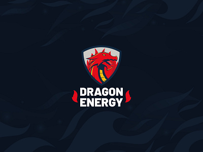 Dragon Energy - logo branding dragon fire illustration illustrator logo logodesign logodesigns logotype vector