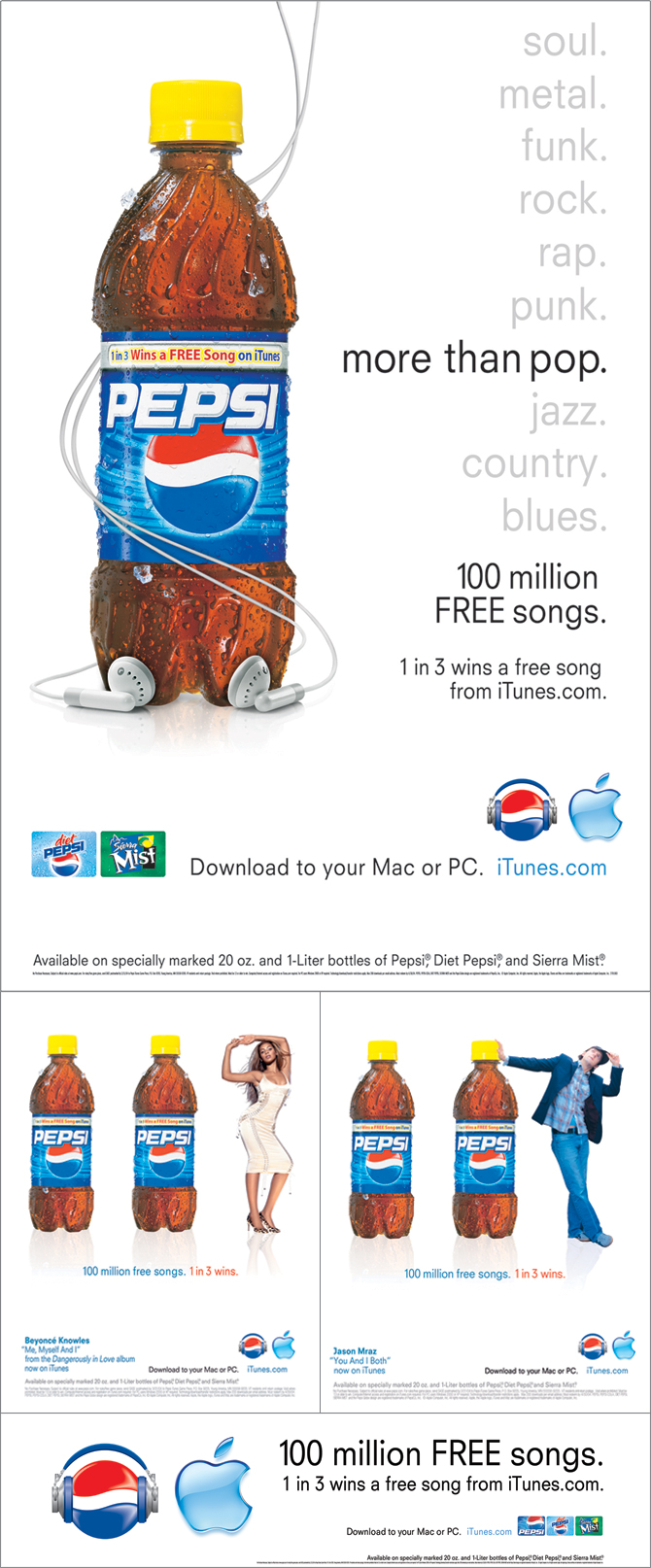 Pepsi Label Design (Million Free Songs Campaign) by Michael Darius for ...
