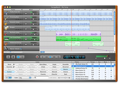 GarageBand (iLife '04) apple digital lifestyle garageband ilife music design music recording sequencing