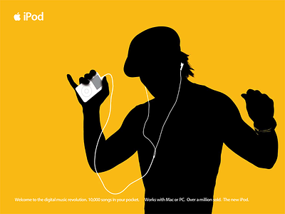 iPod launch campaign (silhouette) ad campaign apple campaign campaign music ipod itunes itunes store music design