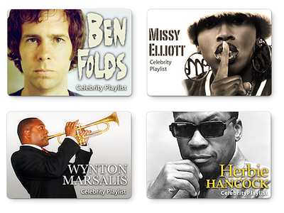 iTunes Celebrity Playlists apple celebrity playlist itunes itunes store music design playlist design