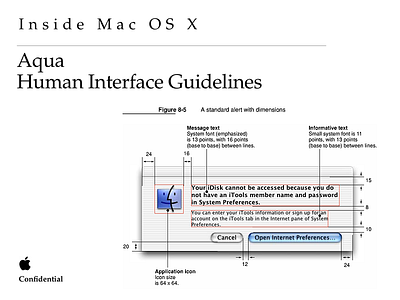 Apple Aqua Human Interface Guidelines Jaguar/Panther/Tiger apple aqua guidelines hi hi guidelines hig human interface human interface guidelines internal spec specifications specs