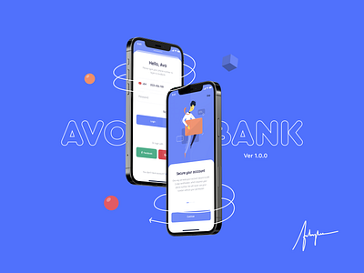 AvoBank UI KIT app bank design illustration ui uikit