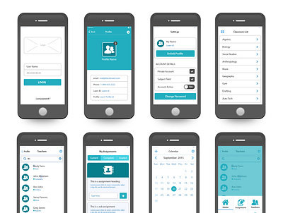 Mobile Wireframes app design mobile ui ui design