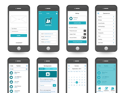 Mobile Wireframes