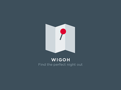 Wigoh brand events logo map pin