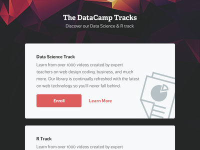 Datacamp - Homepage detail course detail education homepage polygon
