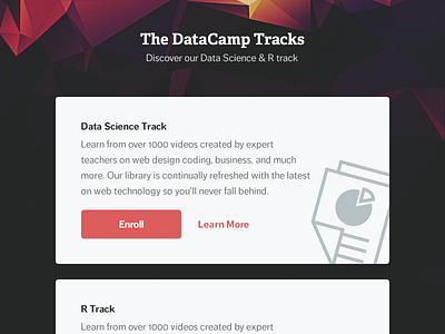 Datacamp - Homepage detail