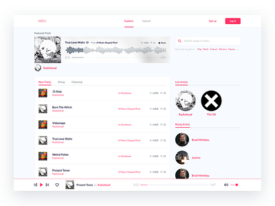 Music community - Homepage