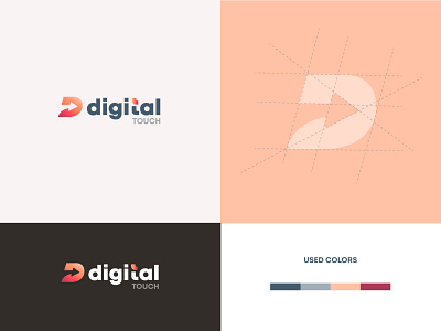 Digital Touch branding creative creativity design logo logodesign logos ui deisgn uiux