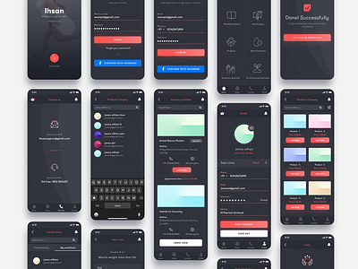 Course app creative dark theme design enviroment health tips human mobile app online course online store socity uiux