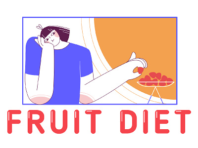 Fruit diet adobe illustrator design digital fruit illustration illustration art summer summertime vector