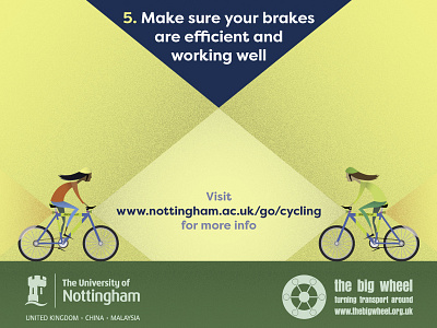 Brighten Up Top Tips V2 cycling design illustration info graphic poster design stippling