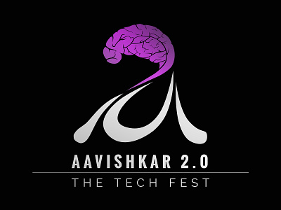 Aavishkar 2.0 Logo (Variant 2) branding design flat icon illustration logo logodesign minimal typography