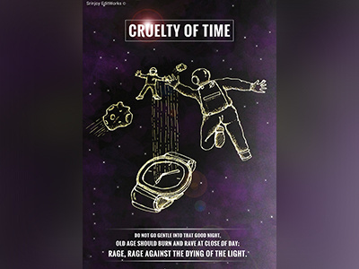 Cruelty Of Time design illustration minimal poster design