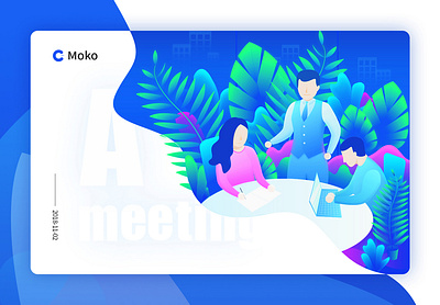 A meeting illustration