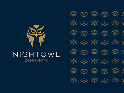 Nightowl animal brand brand design branding community custom logo design flat identity identity design logo mark minimal nightclub owl packaging professional logo vector