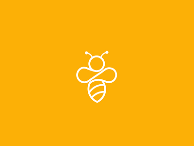 Bee bee design honey icon identity logo logotype symbol vector