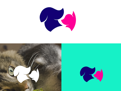 Cat Dog D 01 branding cat design design agency dog identity logo logotype minimal petshop vector