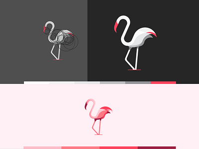 Flamingo animal beauty bird brand branding business colorful design flamingo graphicdesign identity logo mark minimal minimalist mordern natural simple startup vibrant