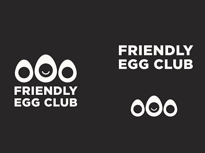 Friendly Egg Club branding design egg friendly logo logoart logotype mark minimal retro simple symbol typography vector vintage