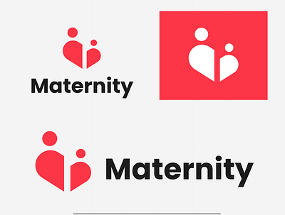 MATERNITY abstract brand branding child design identity logo logodesign love mark minimal monogram mother typography vector vectors vibe